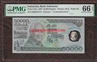 Uang Suharto 50000 Rupiah Soeharto Plastik PMG