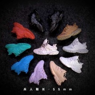 Z 1/6 Paris 3.0 Dad Shoes 12Inch Doll Shoes Model Miniature Scene Trendy Toy Car De