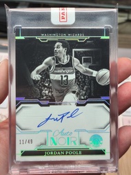 Nba Panini Noir Jordan Poole Washington Wizards /49 On Card Auto Panini Sealed