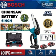 BOSCH 9980VF 6 Inch Mini Cordless Chainsaw Electric Pruning Saw with 2 Rechargeable Lithium Battery