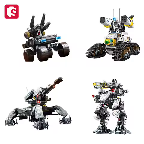 SEMBO BLOCK The Wandering Earth Military Mecha Model Assembly Building Block MOC Robot Bricks Kids T
