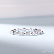 Stackable Rings Direct from Manufacturer s925Silver Female Diamond White Gold Simple Marquise Shape1