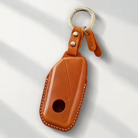 Genuine Leather Protector for BMW 530i 540i 740i X1 X2 X5 X6 X7 IX IX1 IX2 XM G60 Key Case Cover Fob
