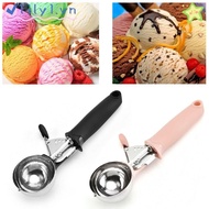 LILY Ice Cream Scoop, Stainless Steel Black Pink Ice Cream Spoon,  Ice Ball Maker