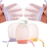 Sarung Tangan Bayi 1 Pair Adjustable 0-12m Baby Glove &amp; Sock Anti-scratch Hand Cover 婴儿手套/婴儿脚套
