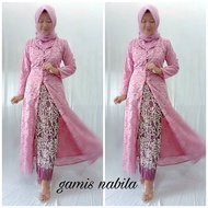 Special Kebaya so Modern Muslimah semi-French brocade france graduation party - RAHAYU JAYA SHOP 70