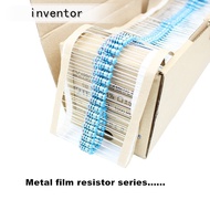 100Pcs Metal film resistor 1/4W 1/2W 1W 560R 620R 680R 750R 820R 910R 1K 1.5K Ohm 1%