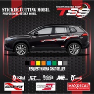 Corolla cross car stickers, toyota corolla cross car stickers, car variation stickers