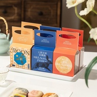 Handheld Mooncake Box Bean Paste Single Grain Baguette High End Empty Packaging Box Customization Cr