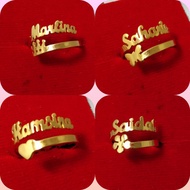 Custom name ring