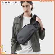 Bange Hertz Men Anti-theft Lock Sling Bag Fashion Chest Pack Waterproof USB Crossbody Bag (9.5" tabl