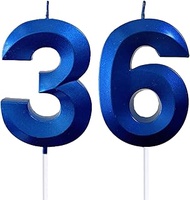2.76" 36th 63rd Number Candles Birthday Gifts for Women Men Birthday Decorations Birthday Candles Nu