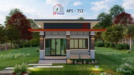 แบบบ้าน AP1-712 โมเดิร์นชั้นเดียว