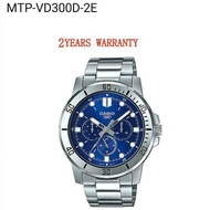 [2YEARS WARRANTY] Original Casio Men Watches MTP-VD300D-2E Snless steel Watch VD300D-2E VD300D Jam tangan Lelaki