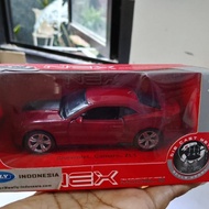 MERAH Diecast Chevrolet camaro ZL1 red welly scale 1:36 display collection