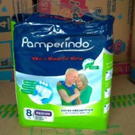 9.9 BRANDS FESTIVAL Pamperindo Adult Diapers Adhesive Pamperindo Adult Diapers Size M 8, L 7 &amp;