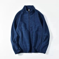 UNIQLO สั่งซื้อประจำวัน! เสื้อแจ็กเก็ตกีฬาแจ็คเก็ตผ้าขนแกะเสื้อกันหนาวคอเต่าอบอุ่นผ้าฟลีซของในฤดูใบไ