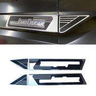 Chrome Side Emblem Sticker Trim For Toyota Land Cruiser LC70 71 76 77 79 FJ70 FJ79 Accessories