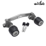 QJ Fortress 350 Adjustable Exhaust Slider Aluminum Slider with Axle Cap Muffler Slider QJ Motorcycle