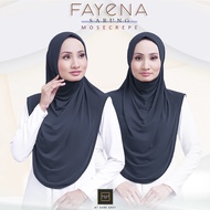 Fayena  Design Tudung Sarung Mosecrepe Awning by H&H Exclusive