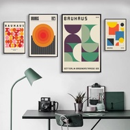 Bauhaus Vintage Abstract Art Poster Poster Art Print Bar Living Room Furniture Decor Canvas Painting