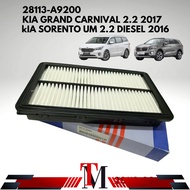 ENGINE AIR FILTER KIA CARNIVAL 2.2 2017", SORENTO UM 2.2 2016" AIR CLEANER/ PENAPIS ANGIN KERETA
