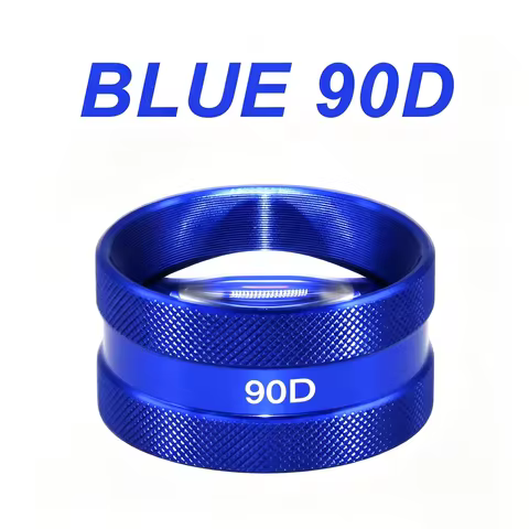 Free Shipping Blue Color Classic 90D Lens Ophthalmology Slit Lamp Fundus Examination Aspheric Lens O