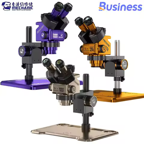 Microscope MECHANIC ROBOT Z4 6560T 7060T Trinocular Stereo Industrial Microscope Continuous Zoom WF1