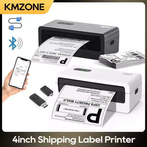 4x6 inch Thermal Printer Shipping Label Express Barcode Price Sticker Print Bulutooth USB Compatible