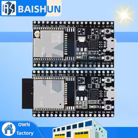 ‌‌ESP32-De-vKitC Development Board (ESP32-32D/32U) – Dual-Core Wi-Fi 6 & Bluetooth 5.0 BLE IoT Modul