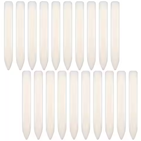 AS60-20 Pack Bone Folder Tool, Plastic Bone Folder Crafts Scoring Folding Creasing Paper Crafting Sc