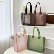 FENGHE Water-Sprinkling Festival PVC Tote, Thick Waterproof Transparent Handbags,  Packaging Plastic