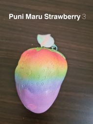 Squishy License Puni Maru Rainbow Super Jumbo Strawberry Original