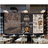 PRINT Cafe DECORATION WALLPAPER 3D Wall Wallpaper Cafe Wall Wallpaper - Coffee Wall Wallpaper - 3D W