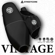 Vintage and 3D carbon chess series motorcycle seat leather all variants of Mongoride 5 motorcycles
