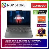 Lenovo Legion Slim 5 16APH8 82Y9009EMJ 16" WQXGA 165Hz Gaming Laptop (Ryzen 7 7840HS, 16GB, 512GB SSD, RTX4060 8GB, W11)