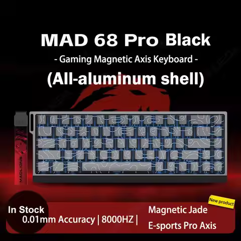 Madlions MAD 60/68 PRO Magnetic Switch Gaming Keyboard E-sport Custom Mechanical Aluminum Keyboard E
