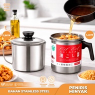 GSM Oil Pot Oil Filter Cooking Oil Filter Container Oil Storage Container 1.3 L