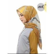 Kerudung Deenay Kw 2022 Terbaru 2019 Motif Rose Mustard Voal Premium Scarf