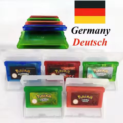 Pokemon 32-Bit GBA Game Cartridge Video Game Console Card Pokemon Serise for GBA NDS Pokémon Fans SA