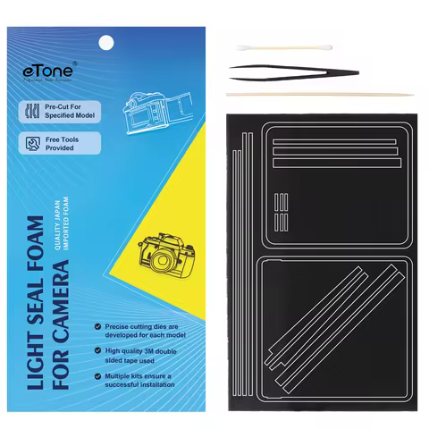 eTone Pre-Cut Proof Light Seal Foam Self Adhesive Sponge Sheet Kits for Mamiya RB67/RB67 Pro/RB67 Pr