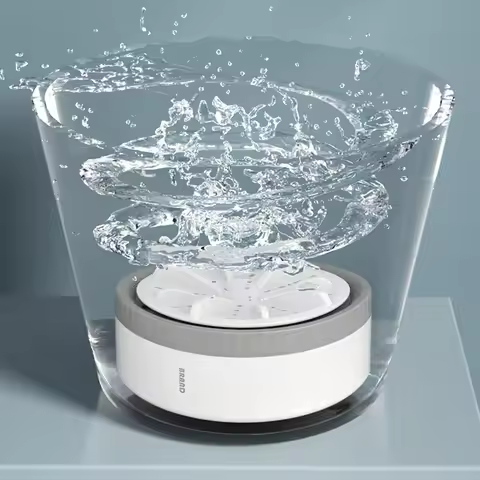 Three Gears Timing Mini Portable Washing Machine USB Rotating Turbine Washing Machine Underwear Sock