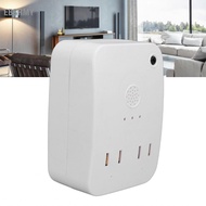 ebsrmy Sound Activated On Off Switch Adjustable Sensitivity Clap Detection with Outlets for Home App