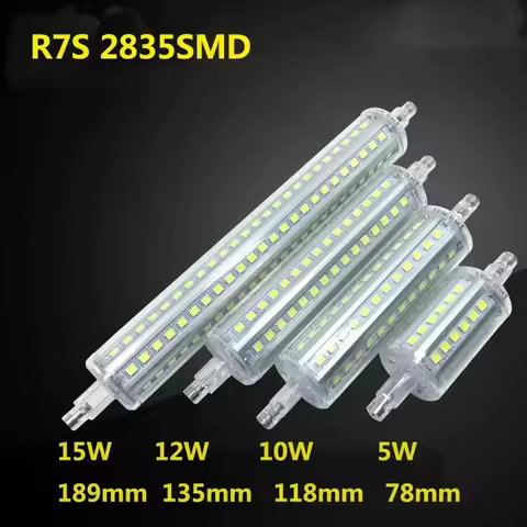 R7S LED Flood Light 78mm 118mm 135mm LED Corn Bulb Light Bulbs AC 220V 110V 5w 10w 12w 15w Warm Natu