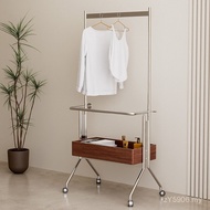 Removable Simple Storage Rack Coat Rack Household Clothes Hanger Medieval HOME Stainless Steel Bedro