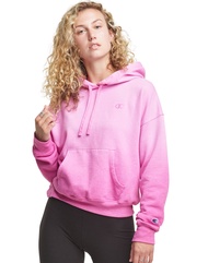 Champion Women's Powerblend Fleece Ombre Relaxed Hoodie, C Logo