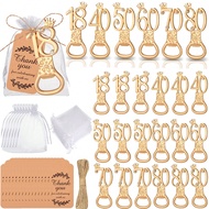 10pcs Gold-Color Bottle Openers, Suitable For 18th, 40th, 50th, 60th, 70th, 80th Birthday Gifts, Bir