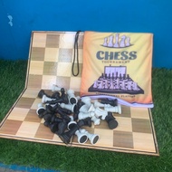 4-fold Chess Chess tournament || Chess board plus drawstring bag chess tournament folding chess boar