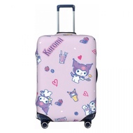 KUROMI Luggage Cover SANRIO Waterproof Dustproof Elastic Cover for Luggage Protective Trave Suitcase Cover Anti Scratch