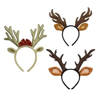 Raenseen 1Pc Deer Antlers Headband Deer Costume Cute Reindeer Horns Ears Costume Accessories for Hal